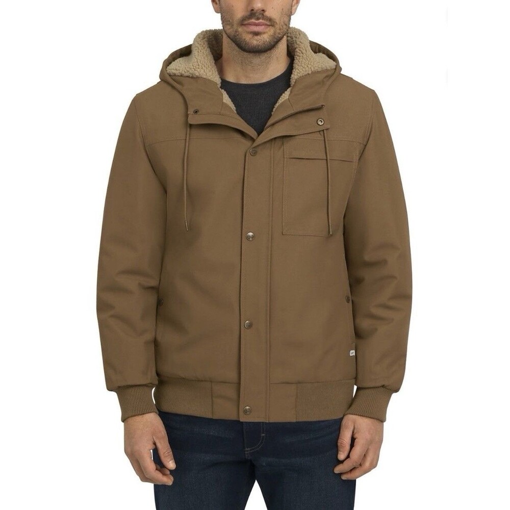 Lee Men's Oxford Workwear Bomber Jacket Size XL Khaki Men's Midweight Coat